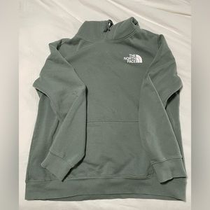 North face sage green hoodie